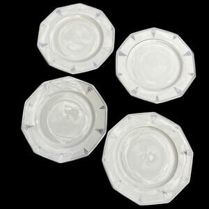 Art Deco Salad Plates Community China Deauville Lot of 4 1920s Bavaria READ